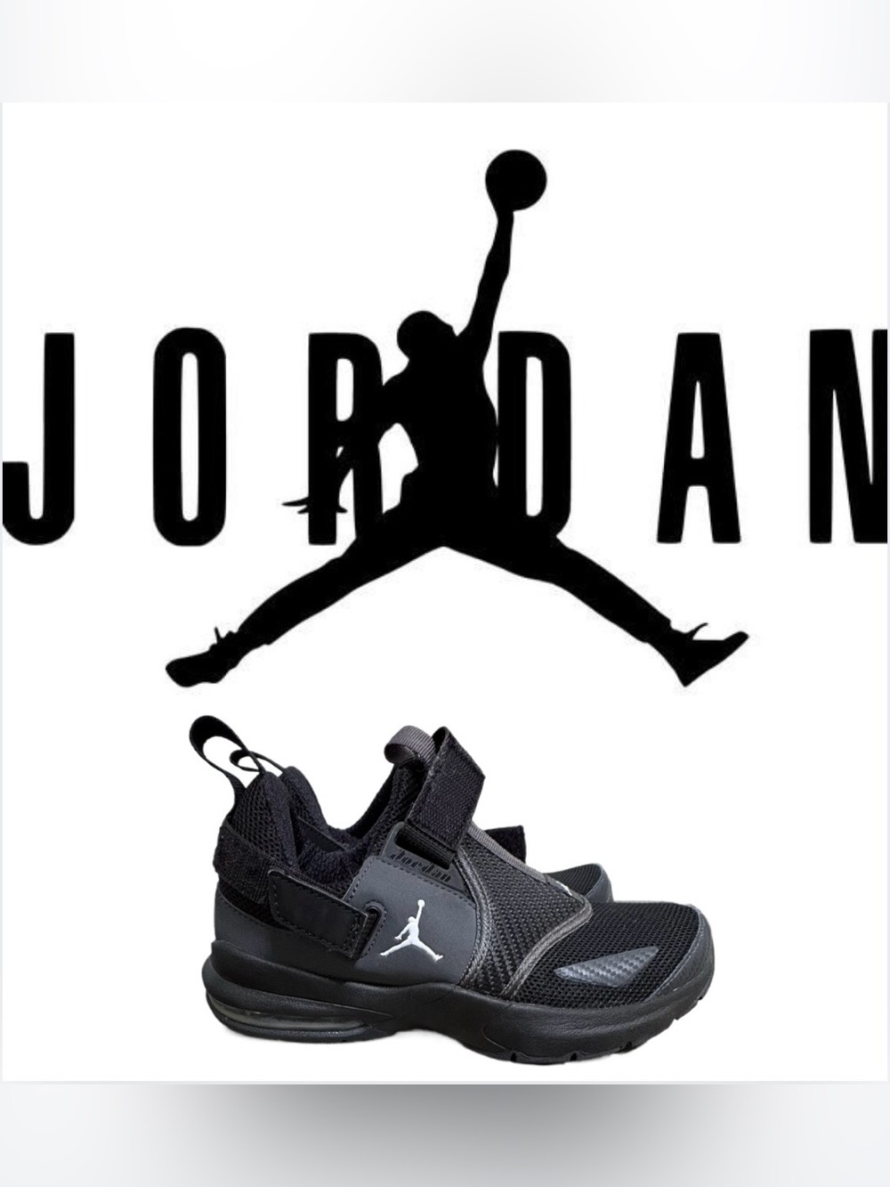 🏀Jordan Black and Gray Big Kids Sneakers🏀